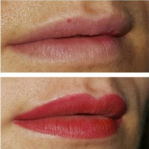 permanente make up lippen